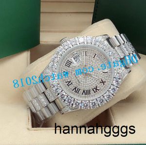 Luxury Watch Mens II 43mm 228349 116300 Ice Full Iced Vs Bigger Diamond Watch Automatic Fashion's Mettes pour hommes