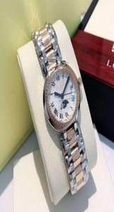 Luxury Watch Quality Diamond Cozel Femmes Watches index inoxydables Dial phase de la lune Mouvement de quartz monnaie glacée Watch5995568