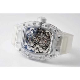 Luxe horloge Richarmilles Rm56 RM056 Mechanisch Actief tourbillon Vrije tijd Mechanica Polshorloge Kristal Mode Hol 861J L