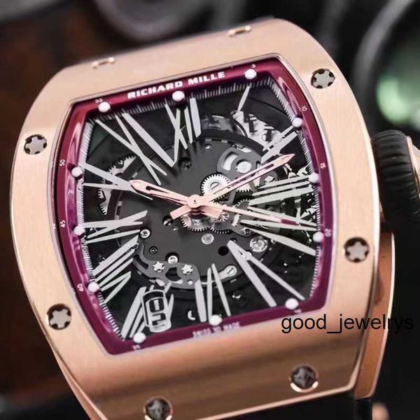 Montre de luxe RM montre-bracelet Richards Milles montre-bracelet Rm023 fibre de carbone cuivre Nickel alliage de Zinc machines de sport creux