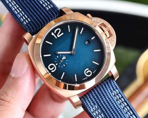 Luxe horloge Top Pam Watch 45 mm voor herenbewegingen Waterdicht Nachtverlichting Designer 316l