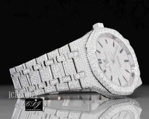 Montre de luxe VVS Moissanite diamant personnalisé glacé montre de luxe buste vers le bas diamant montre pour montre bijoux