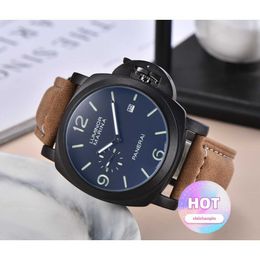 Luxury Watch Watch Designer Watch for Men Mechanical Automatic Chronograph Men Transparent Machine En cuir étanche.