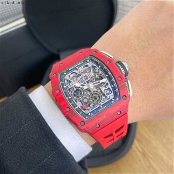 Reloj de lujo Bobinado Edición limitada Cronógrafo Reloj mecánico Relojes de lujo para hombre Relojes de pulsera suizos Richamilles Reloj de diseño Y Tourbillon Automático 4BM2