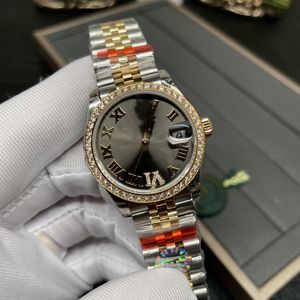 Luxe horloge Dameshorloge Diamanten horloge Hoge kwaliteit 28MM Datum Just Roman Digitaal Saffierglas 904L Waterdicht horloge Festivalcadeau Designerhorloge Beste kwaliteit