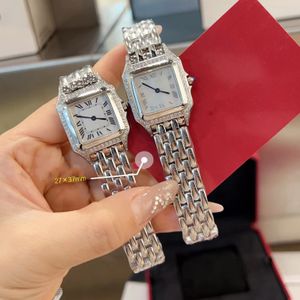 Montre de luxe femmes montre montre carrée Designer diamant montre de haute qualité mouvement à Quartz taille 27x37 Bracelet en acier inoxydable femmes Anti décoloration mode