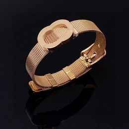 Bracelet de montre de luxe Bracelet en or rose Bling brillant femmes tempérament haut de gamme en acier fin matériel non allergique ne se décolore pas bracelets bijoux