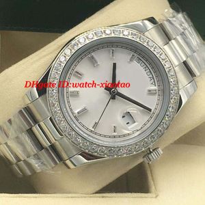 Montres de luxe 4 styles de diamant pour hommes 18 km en or blanc diamant diamant 41 mm MONTRE MENSE MENS