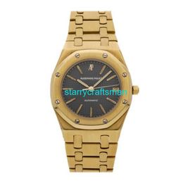 Montres de luxe APS Factory Audemar Pigue Royal Oak Automatic 34 mm Yellow Gold Mens Bracelet Watch 4100BA STFF