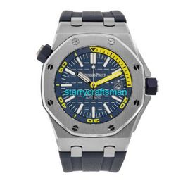 Luxe horloges APS Factory Audemar Pigue Royal Oak Offshore Watch 42mm roestvrij staalblauw rubber ST18