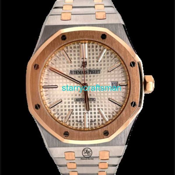 Montres de luxe APS Factory Audemar Pigue Royal Oak 15400SR.OO.1220SR.01 Two Tone 18K Rose Gold Steel ST66