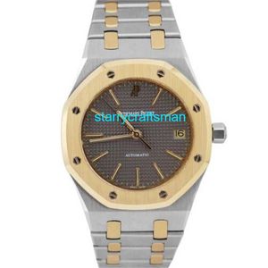 Montres de luxe Audemar Pigue Royal Oak 36mm 18k Gold Steel Gray Date 14790SA Watch APS Factory HBQ7