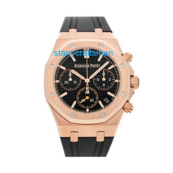 Montres de luxe Audemar Pigue Royal Oak Auto Rose Gold Mens Strap Watch 26240OR.OO.D002CR.01 APS Factory ST06