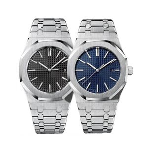 Luxe horloges Automatisch mechanisch horloge Sapphire Glass 42 mm roestvrijstalen hemel blauwe wijzerplaat Solid Clasp Montre de Luxe Super Luminous waterdichte waterdichte sporthorloge U1 Wat