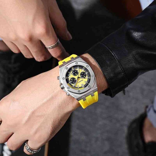 Relojes de lujo para hombres, reloj mecánico, reloj para hombres, tritio, tendencia, serie de parejas, reloj luminoso 2022ap08 4