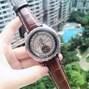 Luxe horloges voor heren Mechanica Polshorloge Fire Sale 100 jaar Brand Tourbillon Aviation Timing Series Mechanical Watch Creative Modern Basic Designer