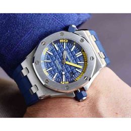 Luxe horloges voor heren, mechanische stijl, Love Pig Roya1 0ak Off Shore-serie, volautomatische Genève-merkontwerperspolshorloges