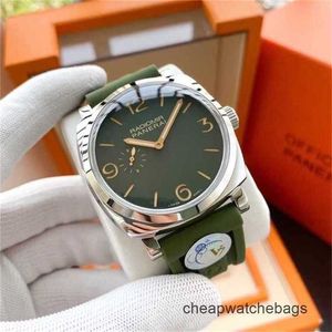 Luxe horloges voor herenmechanisch horloge Panerei Zwitserse automatische beweging Sapphire Mirror 44mm geïmporteerd rubber horlogebandmerk Italië Sport PolsWatch V7ES