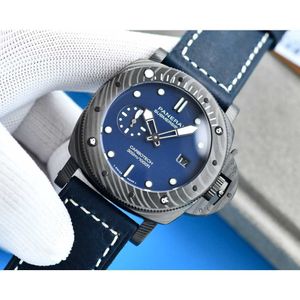 Luxe horloges voor heren mechanisch horloge Zwitserse automatische beweging Sapphire Mirror 47mm geïmporteerd rubber horlogebandmerk Italië Sport 6i0k