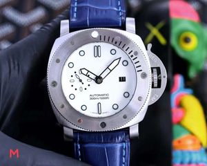 Luxe horloges voor heren mechanisch horloge Pam 44 mm automatisch uurwerk roestvrijstalen kast lederen band 300 m C1 merk Italië sporthorloges