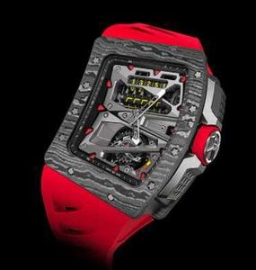 Luxe horloges voor heren mechanisch horloge Rm70-01 Fietser Tourbillon buighorloge Koolstofgesoldeerd automatisch mechanisch heren Zwitsers merkontwerper sporthorloge