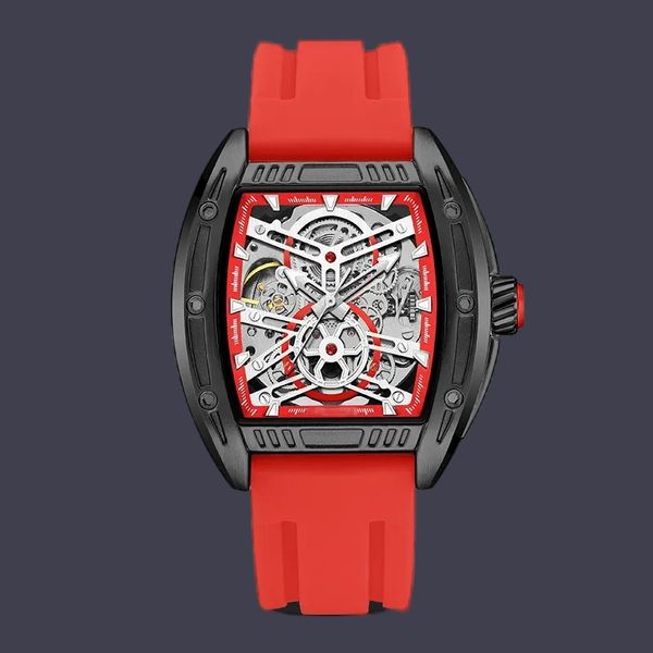 Montres de luxe pour unisexe bracelet en silicone montres de haute qualité en gros horloge orologio en acier inoxydable automatique mouvement mécanique montres étanche sb060 C4