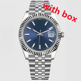 Luxe horloges van hoge kwaliteit datejust designer horloge volledig roestvrij staal 2813 uurwerk vintage orologio.41 mm 36 mm gouden herenhorloges roze blauw sb015 B4