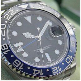 Luxe horloges Luxe saffier Gmtmaster Ii 116710 Blnr heren automatisch mechanisch horloge staal zwart blauw keramiek heren polshorloge originele doos