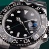 montres de luxe pour hommes regardant RedBlue Céramique Cécher GMT II 40mm 904L MONTRE MÉCANIAL Mouvement automatique