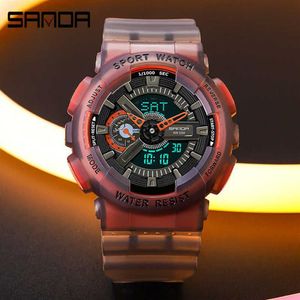 Montres de luxe hommes horloge à quartz femmes LED montre-bracelet numérique g étanche choc militaire montre de sport pour hommes Relogio Masculino G1245N