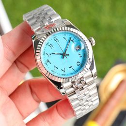 Mentiers de montres pour hommes montres de 40 mm à numéros arabe Calan de bracelet décontracté.