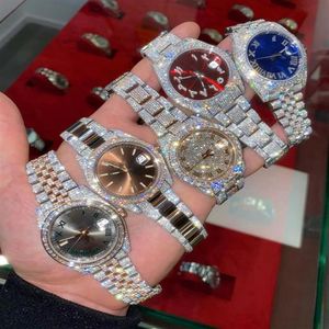 montres de luxe montres pour hommes montres de créateurs montres de mouvement de haute qualité hommes montre moissanite montre glacée montre diamant montre 284B