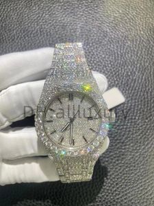 luxe horloges herenhorloge designer horloges hoge kwaliteit beweging horloges mannen moissanite horloge iced out horloge diamanten horloge montre automatische mechanische horloge 85