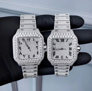luxe horloges herenhorloge designer horloges hoge kwaliteit beweging horloges mannen moissanite horloge iced out horloge diamanten horloge montre automatische mechanische horloge 112