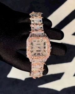 luxe horloges herenhorloge designer horloges hoge kwaliteit beweging horloges mannen moissanite horloge iced out horloge diamanten horloge montre automatische mechanische horloge 142