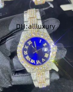 luxe horloges herenhorloge designer horloges hoge kwaliteit beweging horloges mannen moissanite horloge iced out horloge diamanten horloge montre automatische mechanische horloge 141