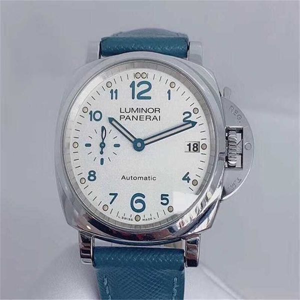 Relojes de lujo Paneraiss Luminor Reloj Diseño italiano Pam00903 Relojes mecánicos automáticos para hombres Relojes de 38 mm Acero inoxidable resistente al agua Alta calidad