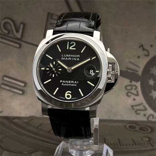 Relojes de lujo Paneraiss Luminor Reloj Diseño italiano Pam 00048 Relojes mecánicos automáticos para hombres de 40 mm Acero inoxidable resistente al agua de alta calidad