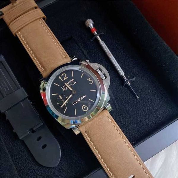 Relojes de lujo Paneraiss Luminor Reloj Diseño italiano Marca Vip Italia Deporte Automático Impermeable Relojes de pulsera de acero inoxidable completos