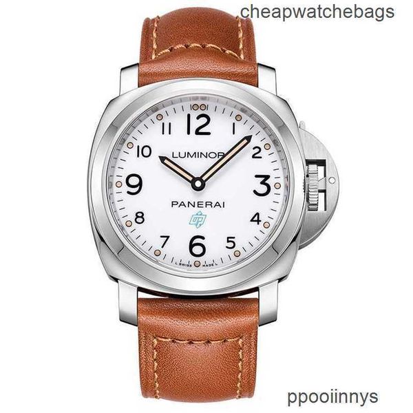 Montres de luxe Paneraisiss Luminor Watch italien Design Mens Paneraisiss Montres mécaniques Paneraisiss Luminor White Plate Watch Mens Pam00775 Wristproof