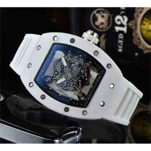 Luxe horloges Replica's Richadmills Automatische chronograaf polshorloge kwaliteit casual sport dames s kwarts man kalender siliconen 3 kleuren band relgio pols