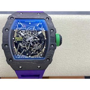 Luxe horloges RM35-02 T+ Factory Superclone Designer Flywheel Mens Mechanical Watch Carbon Fiber volledig automatische beweging Sapphire 0035 i3nj lo9j