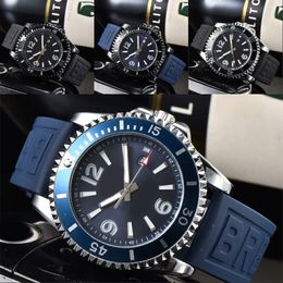 Luxe horloges rubber superocean designer horloge voor mannen chronograaf quartz uurwerk orologi di lusso sport dameshorloges hoge kwaliteit dagelijks leven ornament sb080