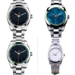 Relojes de lujo con fecha de cristal de zafiro, reloj de pulsera automático de 40 mm, movimiento automático, correa presidencial de acero inoxidable, relojes de diseño luminosos sb063 C4