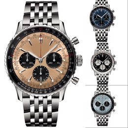 Relojes de lujo de zafiro navitimer reloj de mujer cronógrafo de diseño reloj de negocios clásico montre homme relojes de movimiento formal diario famoso xb010 b4