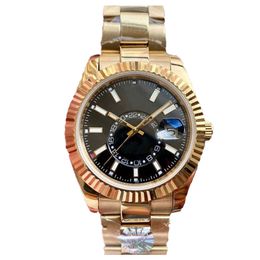 luxe horloges SKY automatisch herenhorloge Hoge kwaliteit beweging montre luxe horloges roestvrij staal 41 mm lichtgevende waterdichte horloges geschenken DHgate montre