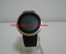Montres de luxe Montre-bracelet MENS 44MM Brand New Mens Rose Gold Digital Diamond Watch Mouvement à quartz Montres pour hommes
