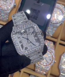 Luxe herenhorloge beweging horloges voor mannen iced out horloge moissanite horloge polshorloge Mechanisch automatisch designer horloges hoge kwaliteit diamanten horloge montre T14
