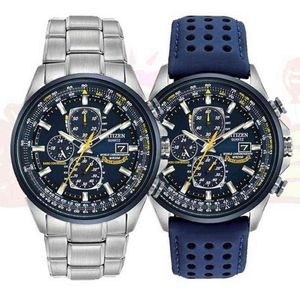 Luxury Wateproof Quartz Watches Business Casual Steel Band Watch Men's Blue Angels World Chronograph Wristwatch 211231 2831