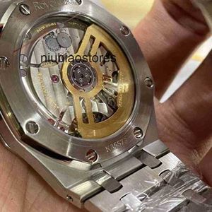 Luxe waterdichte designerpolshorloges Volledig roestvrij staal Ultradun staal King Automatisch horloge Blauwe wijzerplaat Drie naaldband Waterdicht